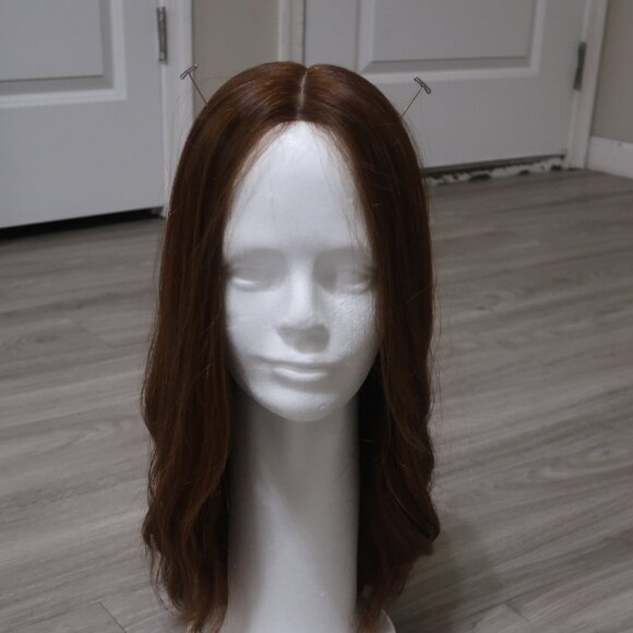 Exquisite Red European Hair Wig 16 Inch Layered Ribbon Front - Picture 1 of 5